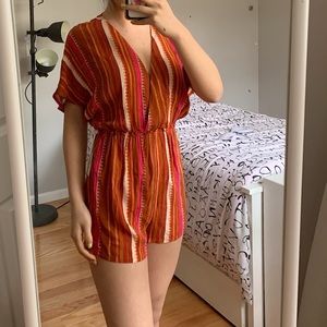 Tribal striped romper NWT